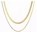 Double Gold Chain Necklace