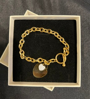 Gold Double Heart