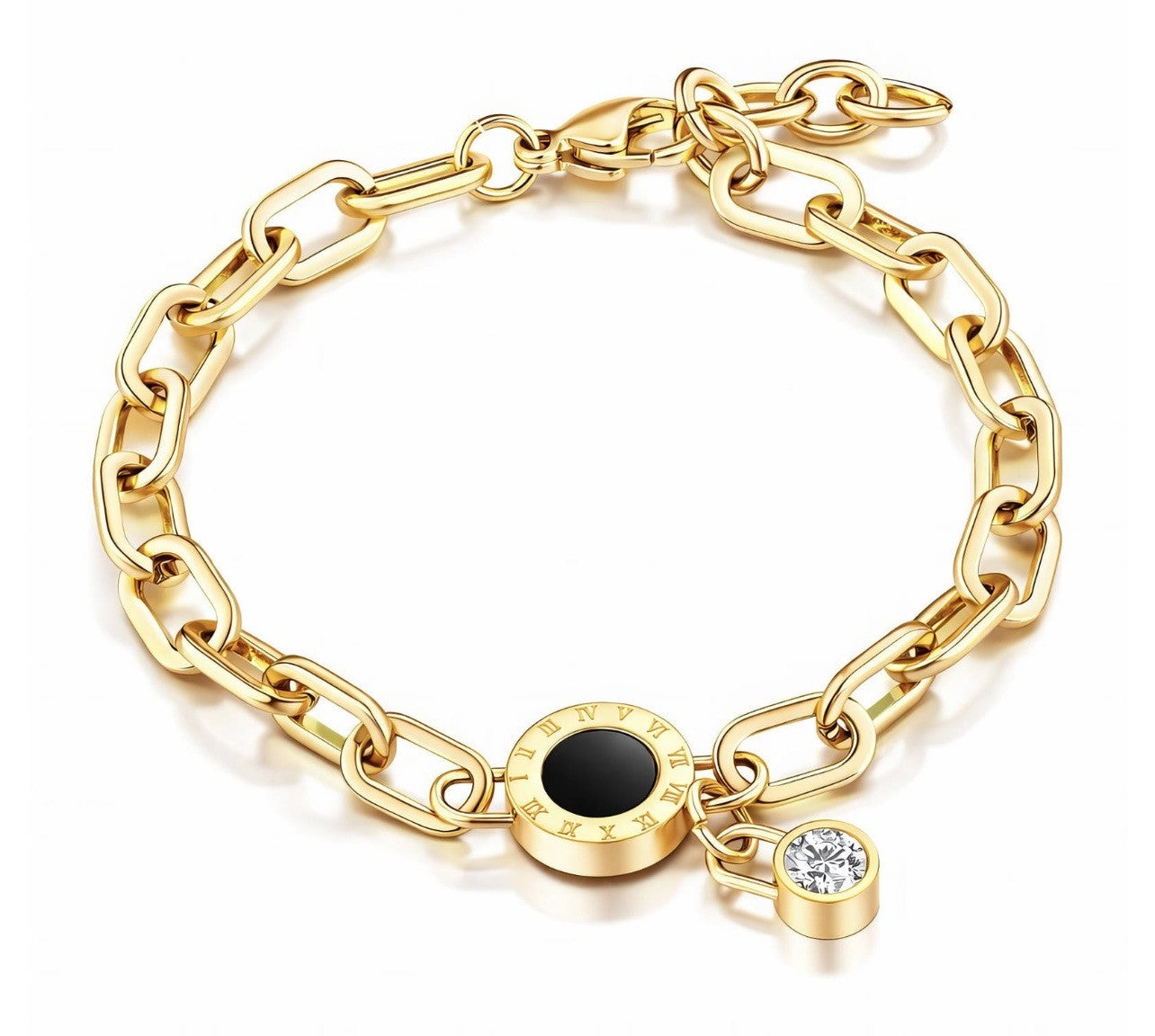 Roman Numeral Charm Bracelet