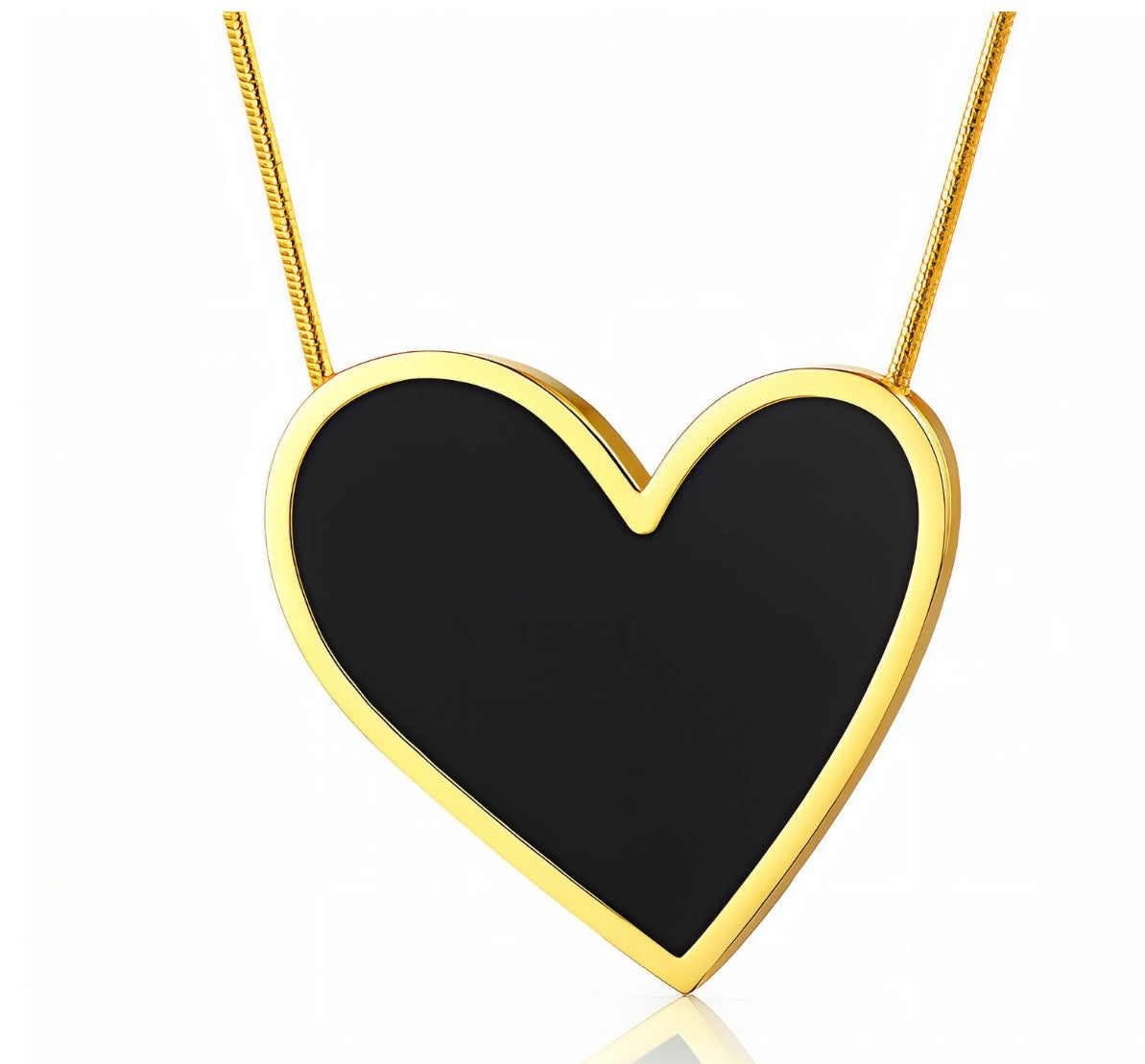 Black Heart Necklace