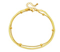 Gold Double Chain Anklet