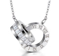 Roman Numeral Silver Necklace