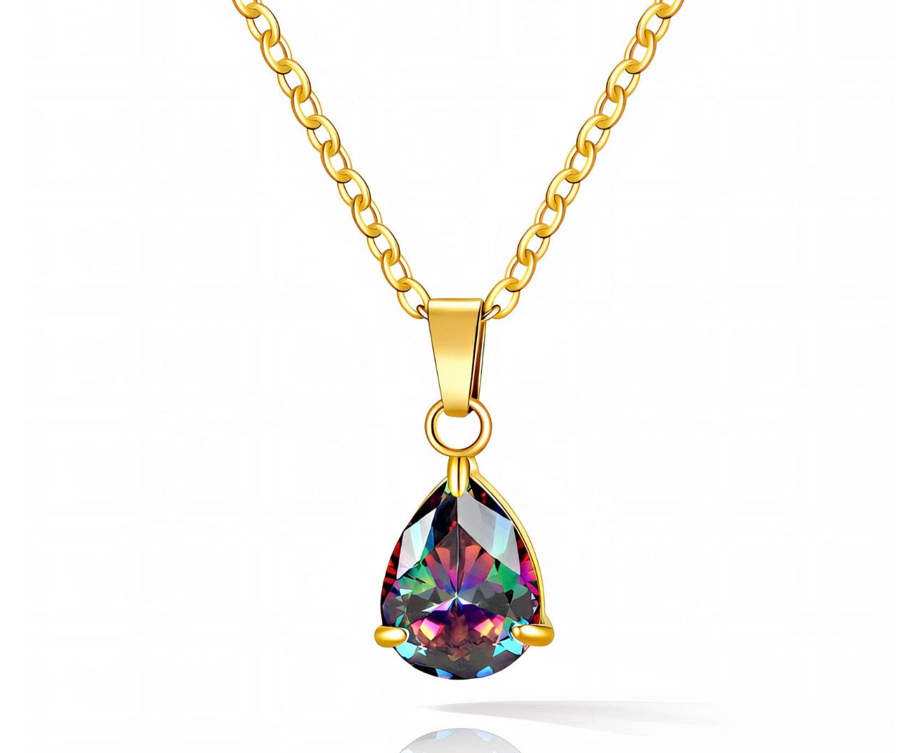 Multicolor Cubic Zirconia Necklace