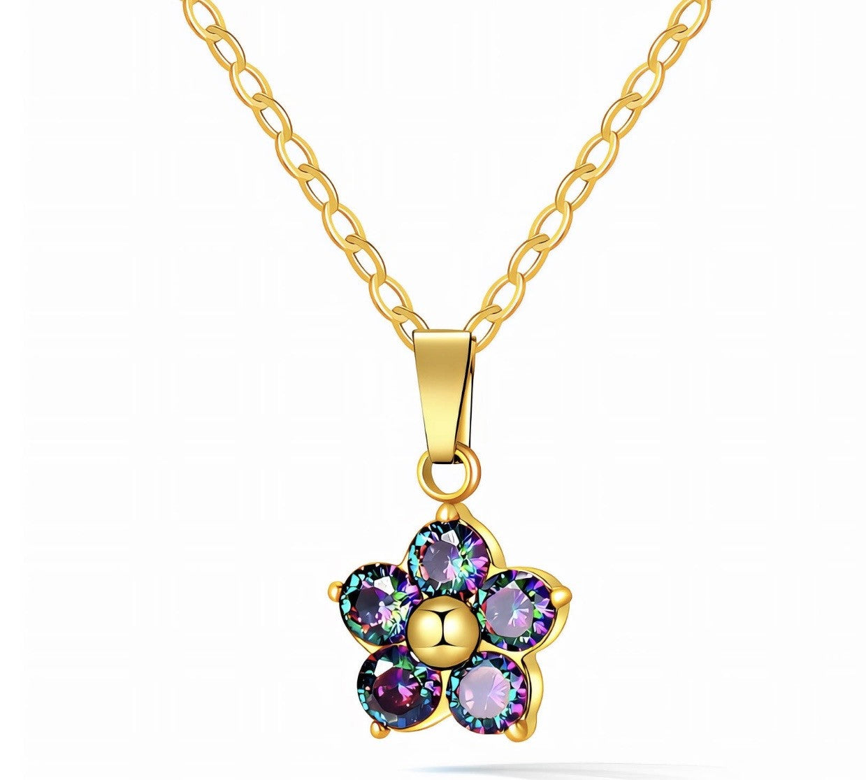 Multicolor Flower Necklace