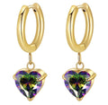 Multicolor Heart Earrings