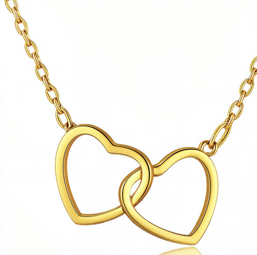 Double Heart Necklace