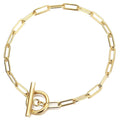 Paper Clip Gold Bracelet