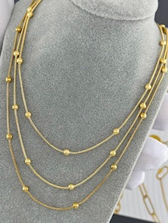 Triple Chain Necklace